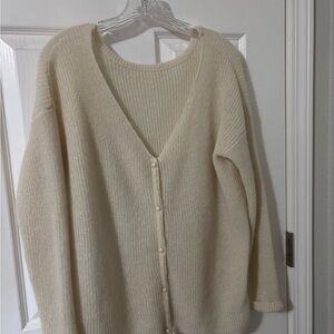 Sezane Cream Women's Cardigan